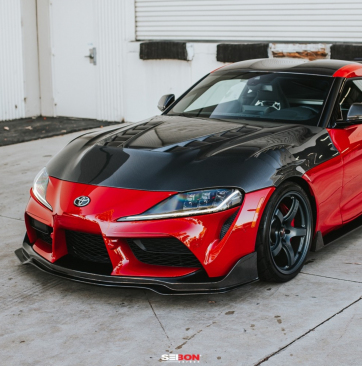 Seibon-style hood for Supra A90/A91